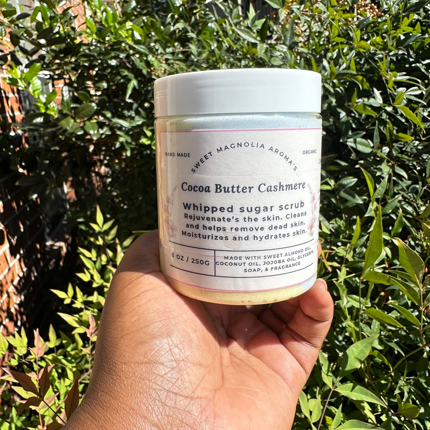 Exfoliating Whipped Sugar Scrub for Radiant Skin.